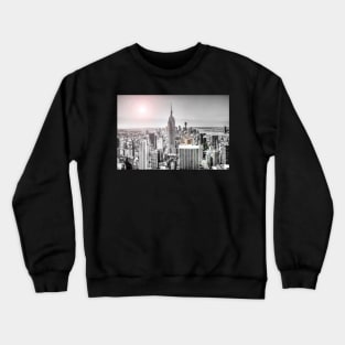 Manhattan, New York, USA, Lens Flare Crewneck Sweatshirt